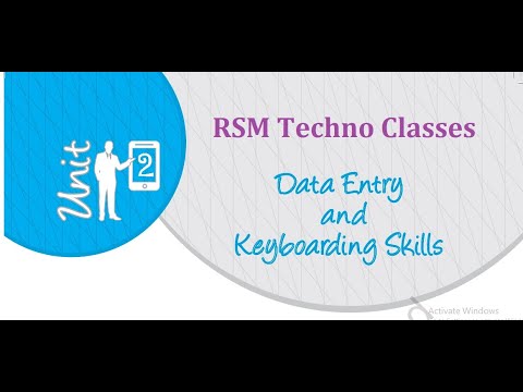 Unit 02 Data Entry & Keyboarding Skills Part 01 - YouTube