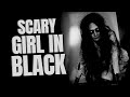 Scary girl in black