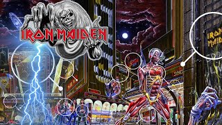 Iron Maiden 🛸 I messaggi nascosti nella Geniale copertina di &quot;Somewhere in Time&quot;