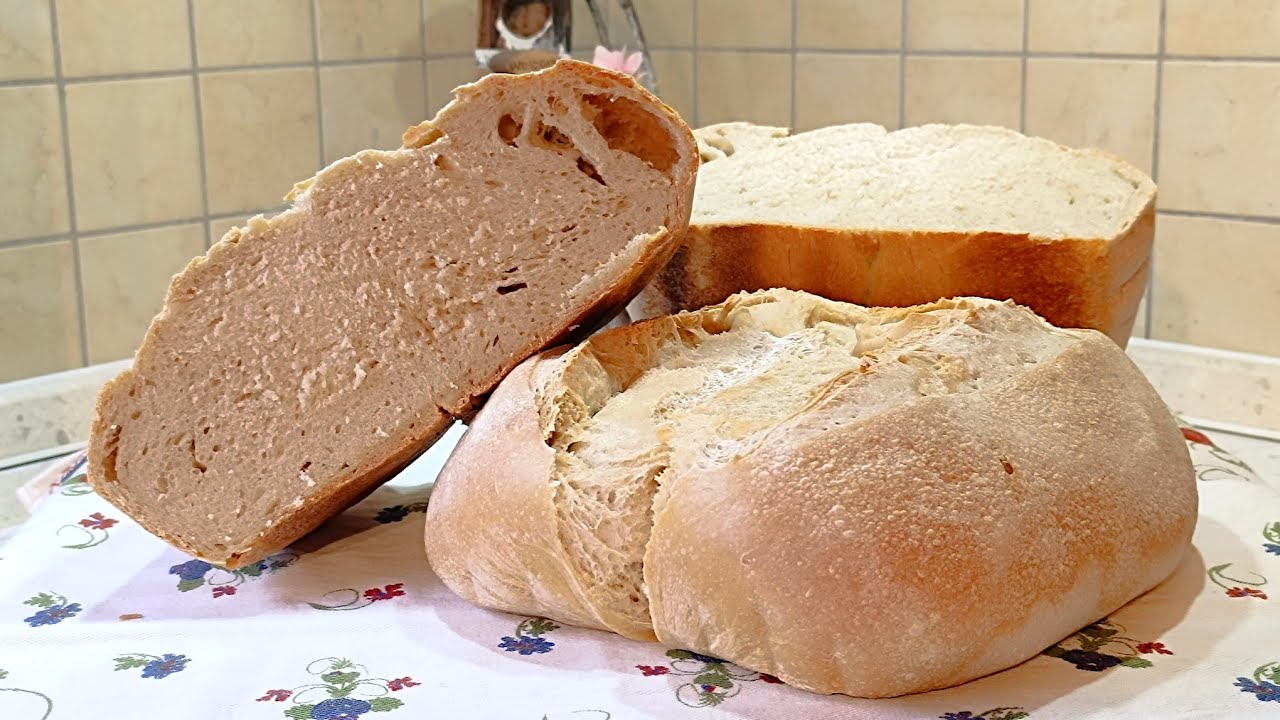 Pane senz' olio a Crosta Morbida, semplicissimo, con lievito madre