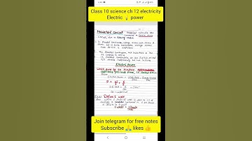 class 10th science chapter 12 electricity