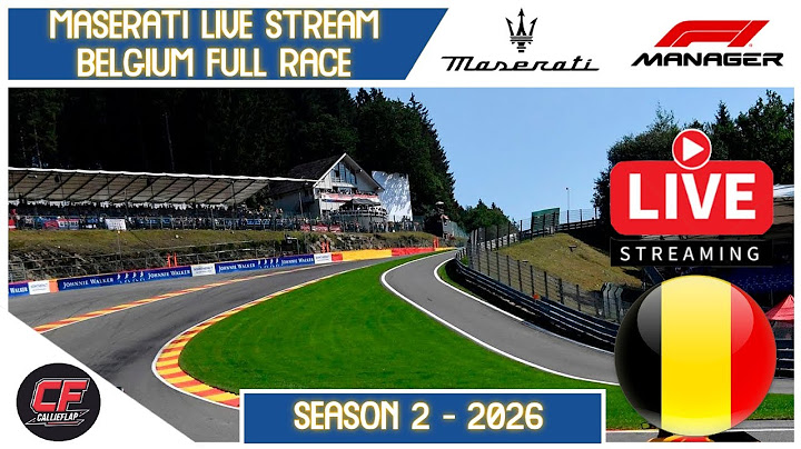 Live Belgian Full Race! F1 Manager 2024 - Maserati Season 2, Race 12/19.