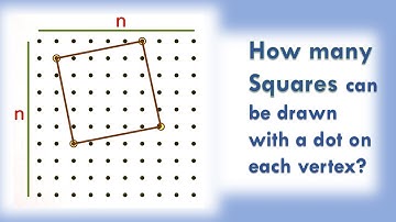Weekly question 1 | How many Squares can be formed with dots on each vertex
