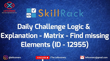 skillrack daily challenge logic and explanation -matrix-find missing element (08-04-2021) [id-12955]