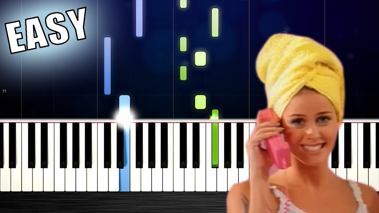 Aqua - Barbie Girl - EASY Piano Tutorial by PlutaX
