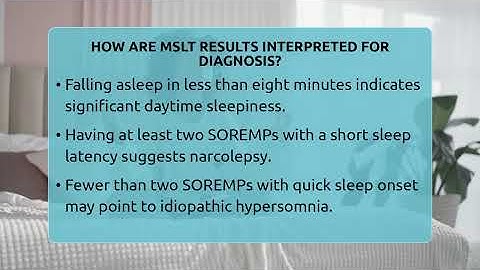 How Are MSLT Results Interpreted For Diagnosis? - Sleep Apnea Support Network