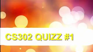 CS302-Digital Logic Design Quizz No 1 Solution Spring 2019
