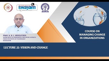 Lecture 22 : Vision and Change