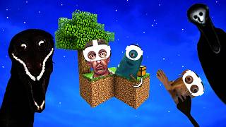 3 Idiots Survive Minecraft's Horror SkyBlock in VR