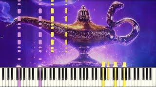 Aladdin - Teaser Trailer Music - Piano (Synthesia)