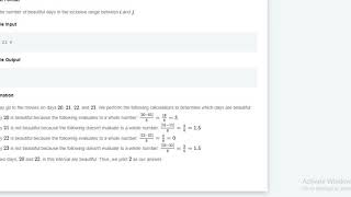 Beautiful Days at the Movies | hackerrank solution