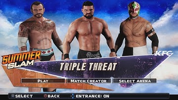 WWE 2K18 PSP, Android/PPSSPP  - Triple Threat ft. Punk, Rey & Roode Preview