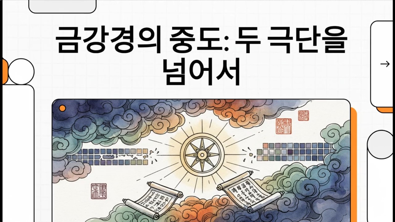 #금강경 27.금강경의 중도  두 극단을 넘어서 #무단무멸분 #단멸사상경계 #중도 #정견 #사견 #공사상 #진공묘유 #유무를넘어서 #존재와비존재 #양변초월 #깨달음 #보리심