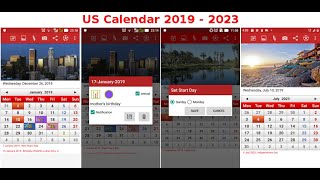 US Calendar 2020 - Android App screenshot 1