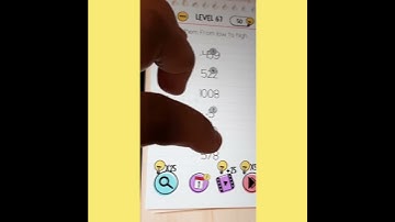 #Brain test #Level 67 "Click them from low to high"