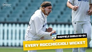 Every wicket: Rocchiccioli in rare air with 46-wicket season | Sheffield Shield 2023-24
