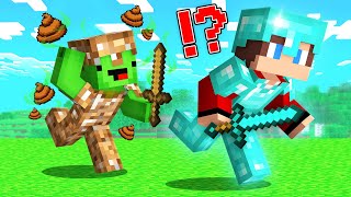 POOR ARMOR Mikey Speedrunner vs RICH ARMOR JJ Hunter in Minecraft! - Maizen