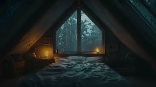 ASMR | Restful Heavy Rain on Window for Insomnia Relief, Stress Reduction, Study, and Meditation