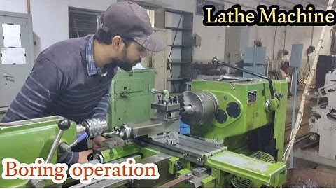 Boring Operation Lathe Machine | how use the boring tool on lathe machine | boring process 