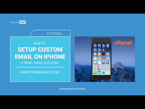 How to Setup, Check and Delete Your Custom Email Account (cPanel) on iPhone | StormerHost.com