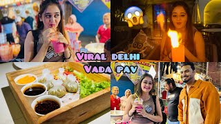 Bindass Kavya 1st time in Chandni Chowk Delhi ka viral vada pav😱 Aisa Atrangi Street Food nai dekha
