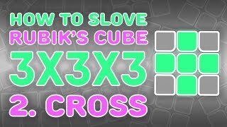 how to solve 3x3x3 - 2.  Cross