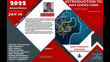 National Webinar on the topic INTRODUCTION TO DATA SCIENCE USING PYTHON