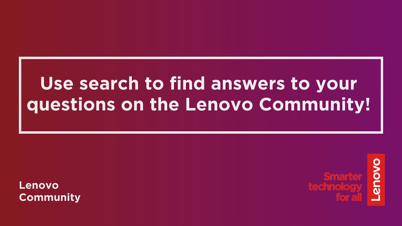 Use Search to Find Answers to Your Questions | Lenovo Community - YouTube