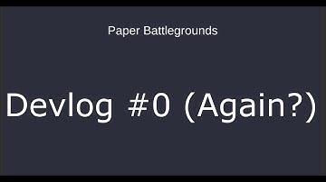 Devlog #0 Again