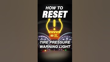 Why is TPMS Light ON - How To Reset TPMS Tire Pressure Warning Light?