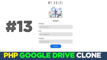 Online drive app with Javascript & PHP #13 | Google cloud clone | Quick programming tutorial