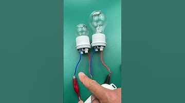 Light bulbs connected in parallel light up but not in series #Electrical knowledge