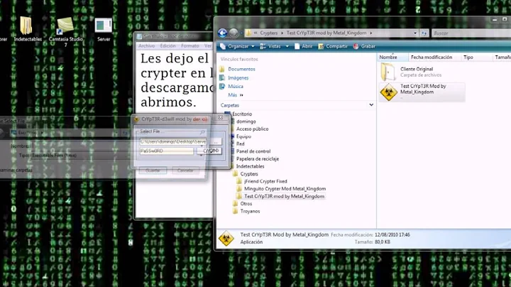 Crypter 95 % Indetectable By:StudiosHack