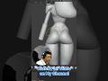 Learn to Sculpt Perfect Glutes in Blender in 64 Seconds Realtime! #shorts
