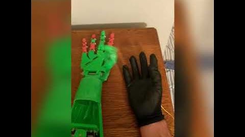 3D Printed Robot Hand  - Full Demo