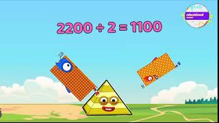 big numbers divided by 2 |educational corner @preschoollearning110 #learntocount