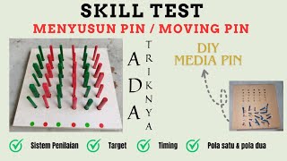 SKILL TEST KECEPATAN TANGAN || Tes Menyusun pin - Moving Pin Tes || Cara cepat skill meningkat‼️ SKILL TEST KECEPATAN TANGAN || Tes Menyusun pin - Moving Pin Tes || Cara cepat skill meningkat‼️