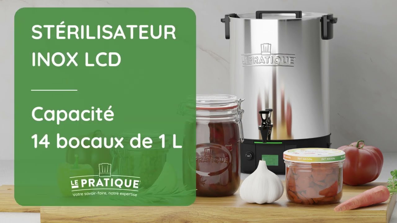 Stérilisez en toute sécurité : Découvrez le stérilisateur inox LCD Le Pratique !