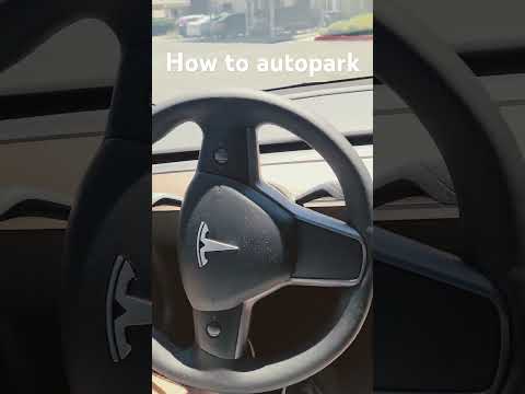 how to autopark Tesla #autopark #tesla tesla