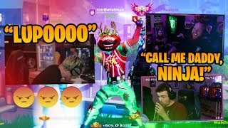 NINJA AND LUPO TROLLING EACH OTHER!! W/ NINJA, DRLUPO & FEARITSELF - Fortnite Battle Royale