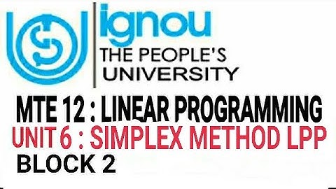#13 solution of lpp by Simplex Method easiest explained all types IGNOU BSc Math By Ramadan Tutorial