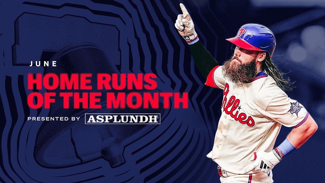 EVERY Phillies Home Run from June, presented by Asplundh!