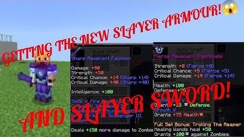 CRAFTING THE NEW SLAYER ARMOUR AND SWORD😱 | crafters mc minecraft server