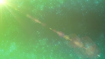 green particle with lens flare background - Download Stock Footage