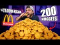 200 NUGGETS para UNA PERSONA en +30 MINUTOS (demasiado pollo frito) *200 McNugget Challenge*