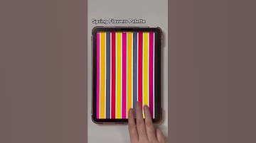 Retro Wavy Line Background in Procreate #shorts