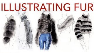 Fashion Illustration Tutorial: Fur & Shearling