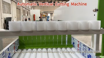 Automatic Vertical Foam Cutting Machine | Cut EPE Foam Tubes
