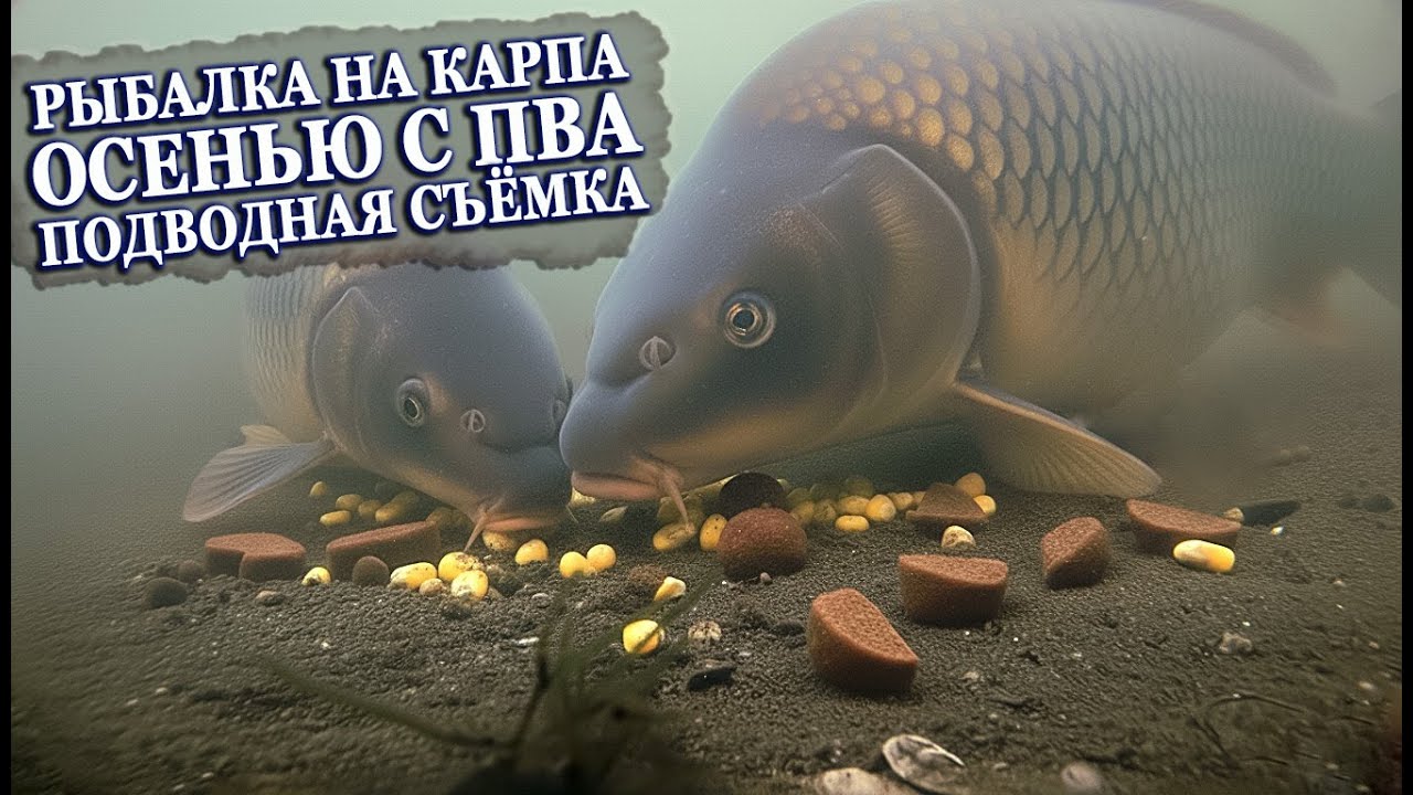 КАРП ОСЕНЬЮ c ПВА #2  ПОДВОДНАЯ СЪЁМКА! (Секреты ловли в холодной воде)