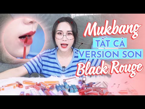Video TẤT CẢ 5 VERSIONS SON BLACK ROUGE: 27 MÀU SON | SWATCH... - youtube